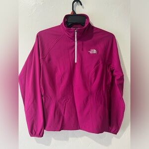 North Face Jacket Womens Large TNF Apex Pullover 1/4 Zip Soft Shell Outdoors